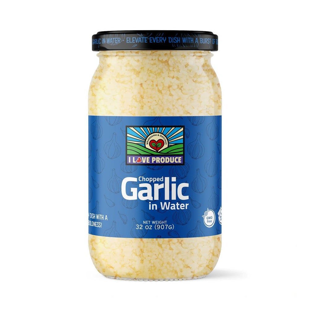 Garlic, Chopped (In Water) 32oz - Mr. Leafy